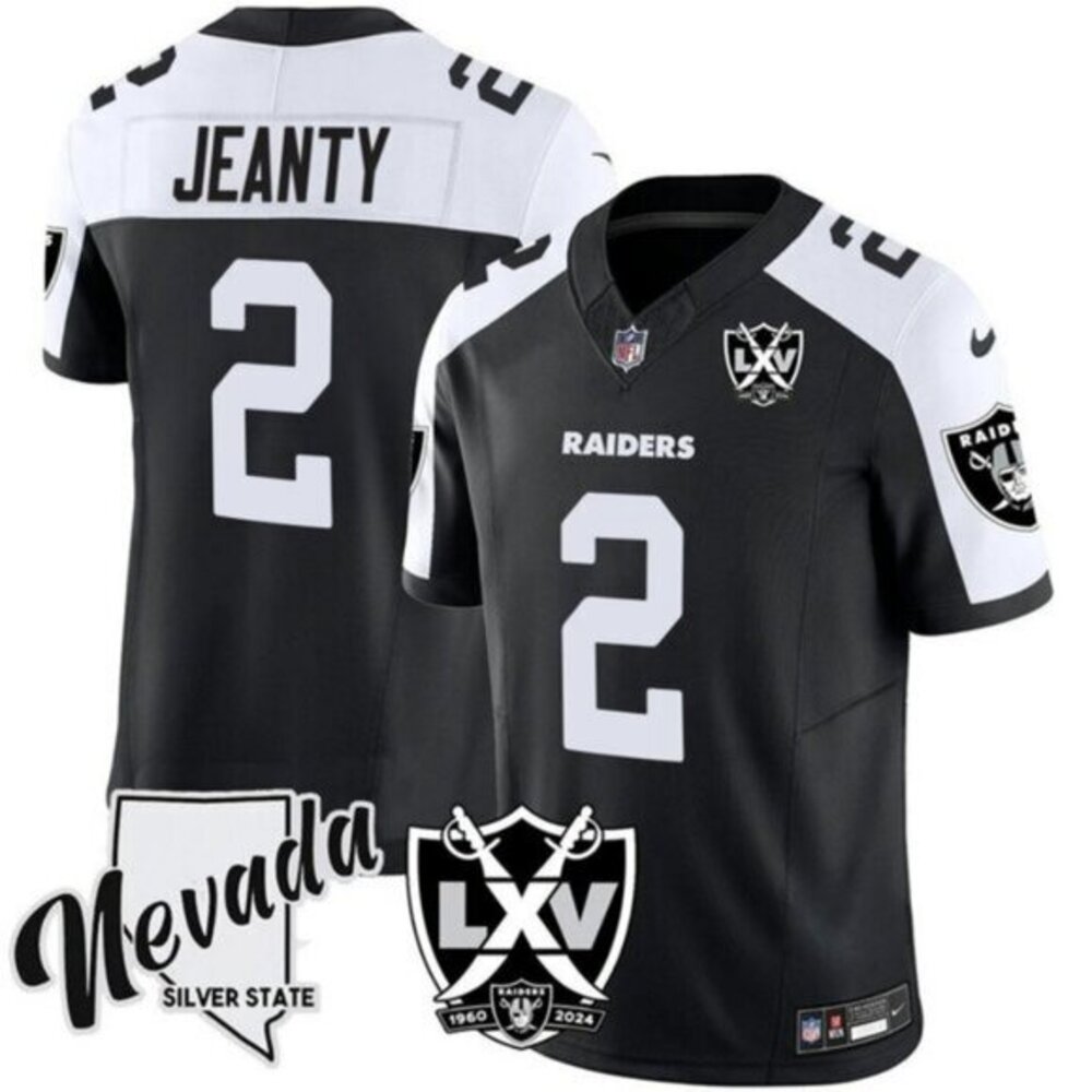 Mens Kids Youths Asthon Jeanty Vapor Stitched Jersey Black White